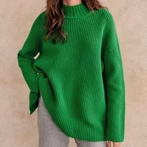 Sezane Emilia Turtleneck Open Back Sweater